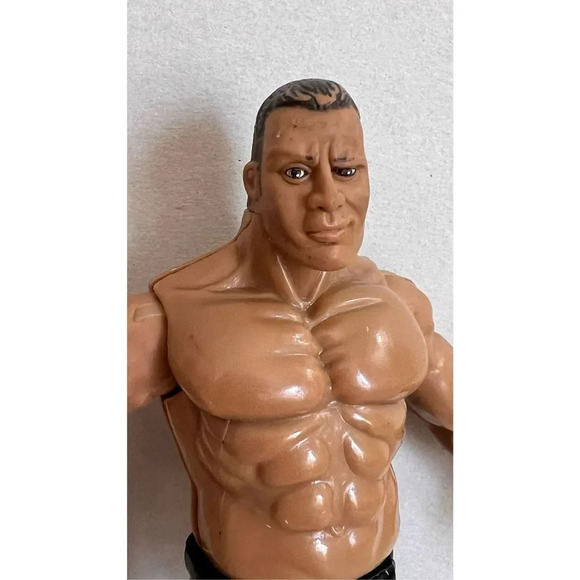 Vintage Jakks Pacific 1999 Titan Tron Live The Rock WWF Wrestling Action Figure - Picture 2 of 8